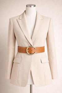 Lamelif Kadın Crow C Form Gold Tokalı