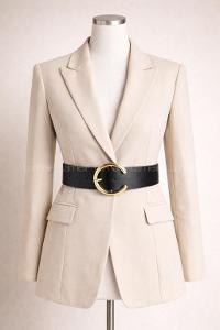 Lamelif Kadın Crow C Form Gold Tokalı