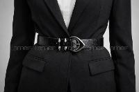 Lamelif Kadın Noir Edge Kemer Çeket Gömlek Pantolon