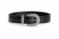 Lamelif Kadın Terra Mesh Gümüş Tokalı Suni Deri Kemer