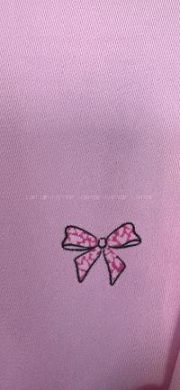 Lamelif Kadın Milan Kumaş Kurdele Desenli Pijama Takımı