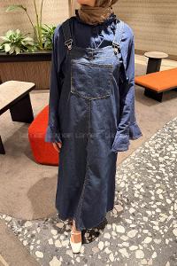 Lamelif Kot Salopet Koyu Mavi