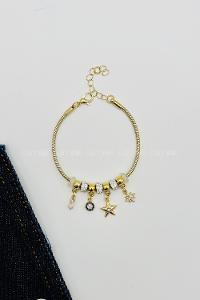 Lamelif Gold Nazar Charmlı Pandora Bileklik