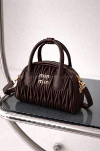 Lamelif Luna Kapitone El ve Omuz Çantası Acı Kahve