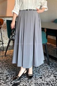 Lamelif Pileli Kemerli Etek Antrasit