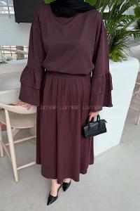 Lamelif Etekli Takım Mürdüm