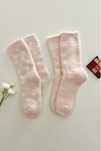 Lamelif 2li Peluş Çorap