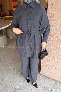 Lamelif Bağlamalı Takım Antrasit