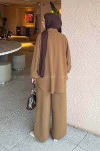 Lamelif Çift Cepli Takım Toprak