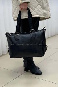 Black With Suspenders Skin Hand Bag Arm Bag Bag