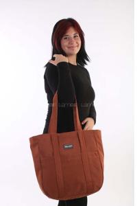 Lamelif Fermuarlı Büyük Kadın Kol Çantası Taba