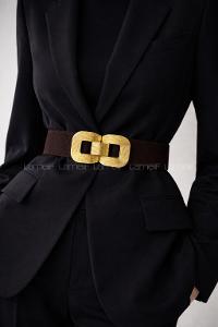 Brown Buckle Kumas Belt