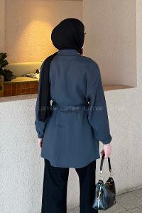 Anthracite Shirt Collar Long Arm Cupra Unprinted Shirt