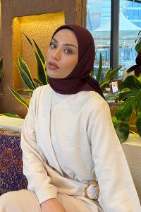 Lamelif Bambu Eşarp Acı Bordo