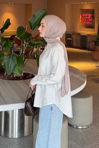 Stone Shirt Collar Long Arm Modal Shirt