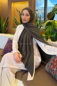 Lamelif Comfort Pamuk Şal Koyu Yeşil