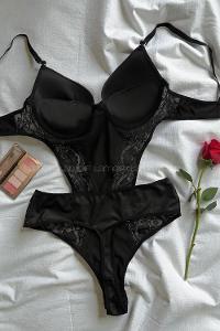 Lamelif KadifeBadysuit Takım