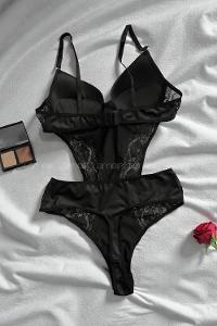 Lamelif KadifeBadysuit Takım