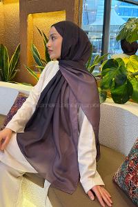 Lamelif Degrade Desen Soft Şal Mürdüm