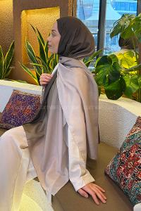 Lamelif Degrade Desen Soft Şal Taş Yeşil