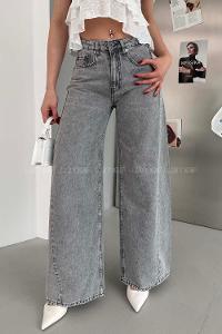 Light Grey Denim High Waist Denim Pants