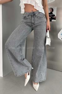 Light Grey Denim High Waist Denim Pants
