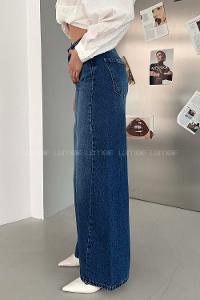 Blue Denim High Waist Denim Pants
