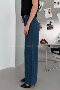 Blue-1 Denim High Waist Denim Pants