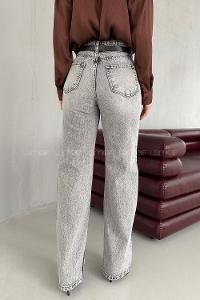 Light Grey Denim High Waist Denim Pants