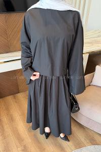 Lamelif Etekli Takım Siyah