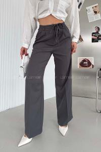 Lamelif İp Detaylı Pantolon Antrasit