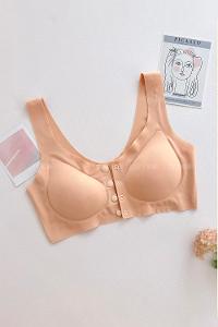 Lamelif İhracat Önü Çıtçıtlı Hafif Destekli Kopçasız Sütyen