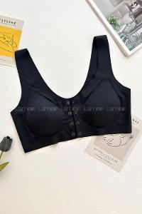 Lamelif İhracat Önü Çıtçıtlı Hafif Destekli Kopçasız Sütyen