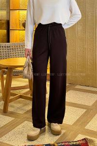 Lamelif Biyeli Modal Eşofman Acı Kahve