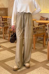 Mink Viscose Fabric High Waist Comfortable Pants