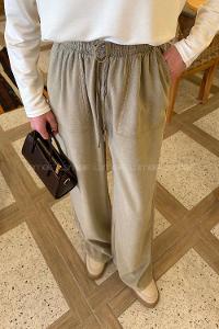 Mink Viscose Fabric High Waist Comfortable Pants