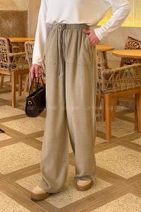 Mink Viscose Fabric High Waist Comfortable Pants