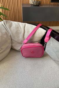 Lamelif Cuci İki Bölmeli Çapraz Kadın Çanta  Fuşya