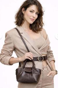 Lamelif Paris Kadın Pase Soft Deri Askılı Çanta Acı Kahve