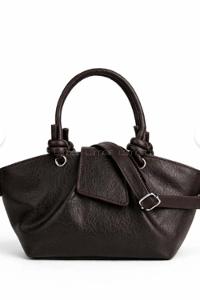 Lamelif Paris Kadın Pase Soft Deri Askılı Çanta Acı Kahve