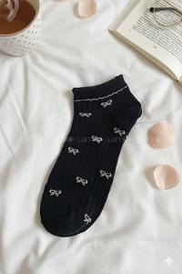 Lamelif Yıkamalı Penye Fitilli Fiyonk Çorap