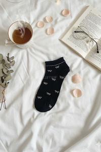 Lamelif Yıkamalı Penye Fitilli Fiyonk Çorap
