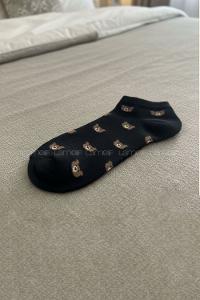 Lamelif Yıkamalı Penye Ayı Çorap