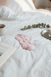 Lamelif Yıkamalı Penye Fitilli Kalp Çorap