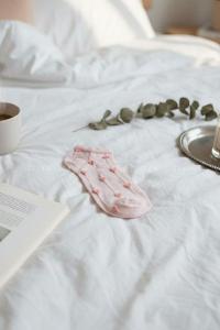 Lamelif Yıkamalı Penye Fitilli Kalp Çorap