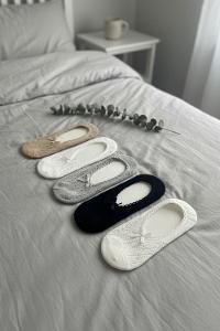 Lamelif 5li Kokulu Bambu Dantelli Çorap