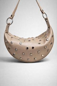 Lamelif Zımba Detaylı Kadın Kol Çantası Vizonrengi