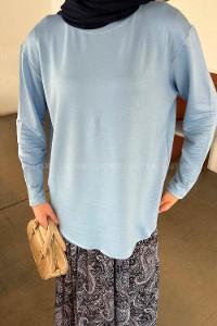 Lamelif Basic Sweat Bebe Mavisi