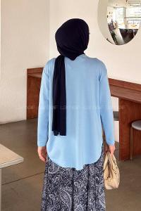 Lamelif Basic Sweat Bebe Mavisi