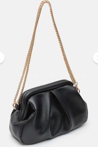 Lamelif Clutch Form Uzun Askılı Degas Kadın Çanta Siyah